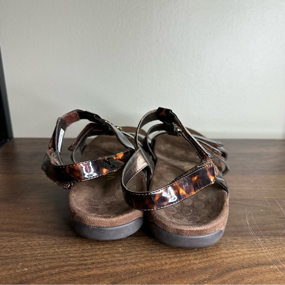 Vionic Brown Amber Adjustable Strap Sandals 8 Wom… - image 4